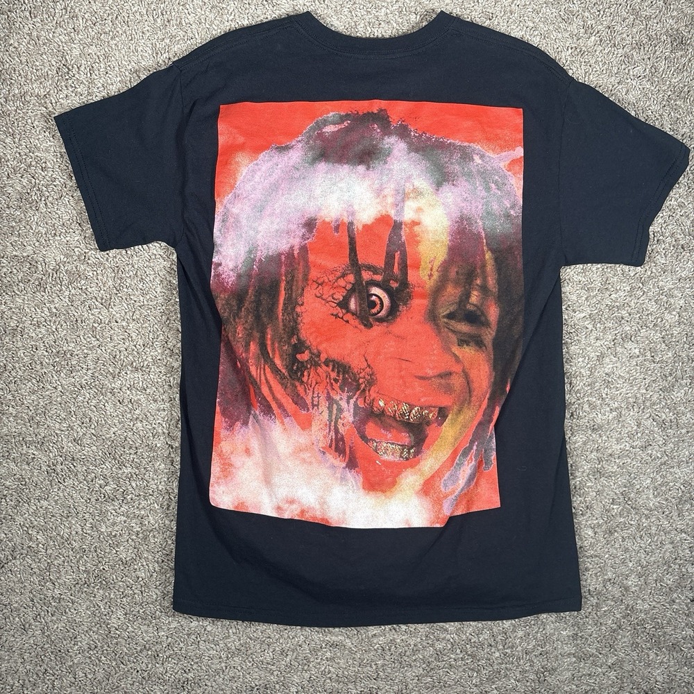 Trippie Redd Rap Trap Hip Hop T Shirt‎ M Black Red Graphic Short Sleeve Tee